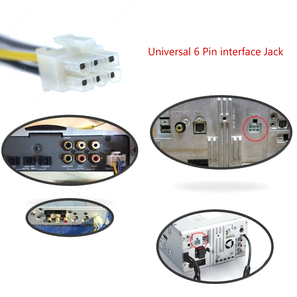 4 6 Pin Car Radio Wire Harness Power Cable For FUSION EN-AT1100 EN-AT1120 EN-AB1120 AB2120 For Alpine NVE-M300P PXA-H600 H510