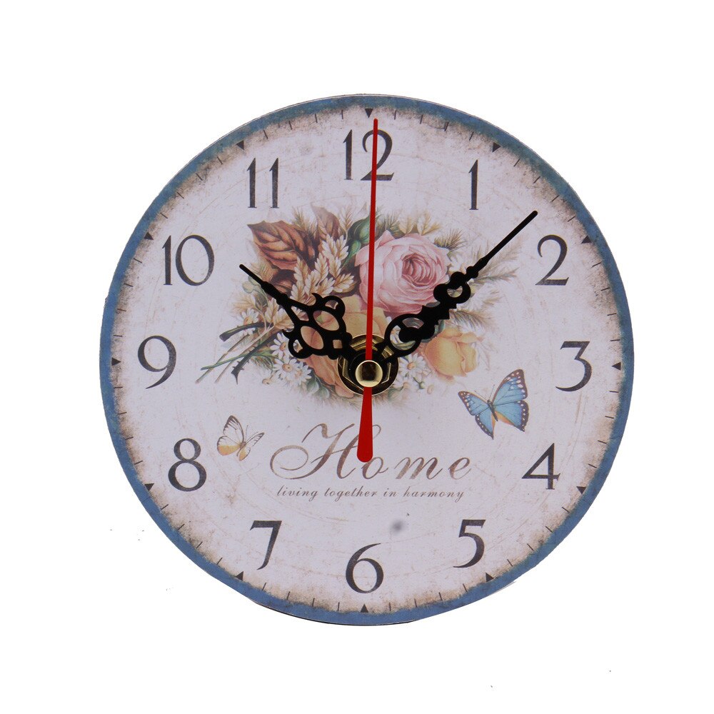 Vintage Style Antique Wood Wall Clock for Home Kitchen Office