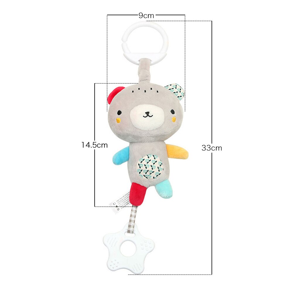 Babyspeelgoed dieren pluche baby muziek rammelaars mobiel speelgoed bel voor peuters hangende kinderwagen bed pasgeboren speelgoed 0-12 maanden