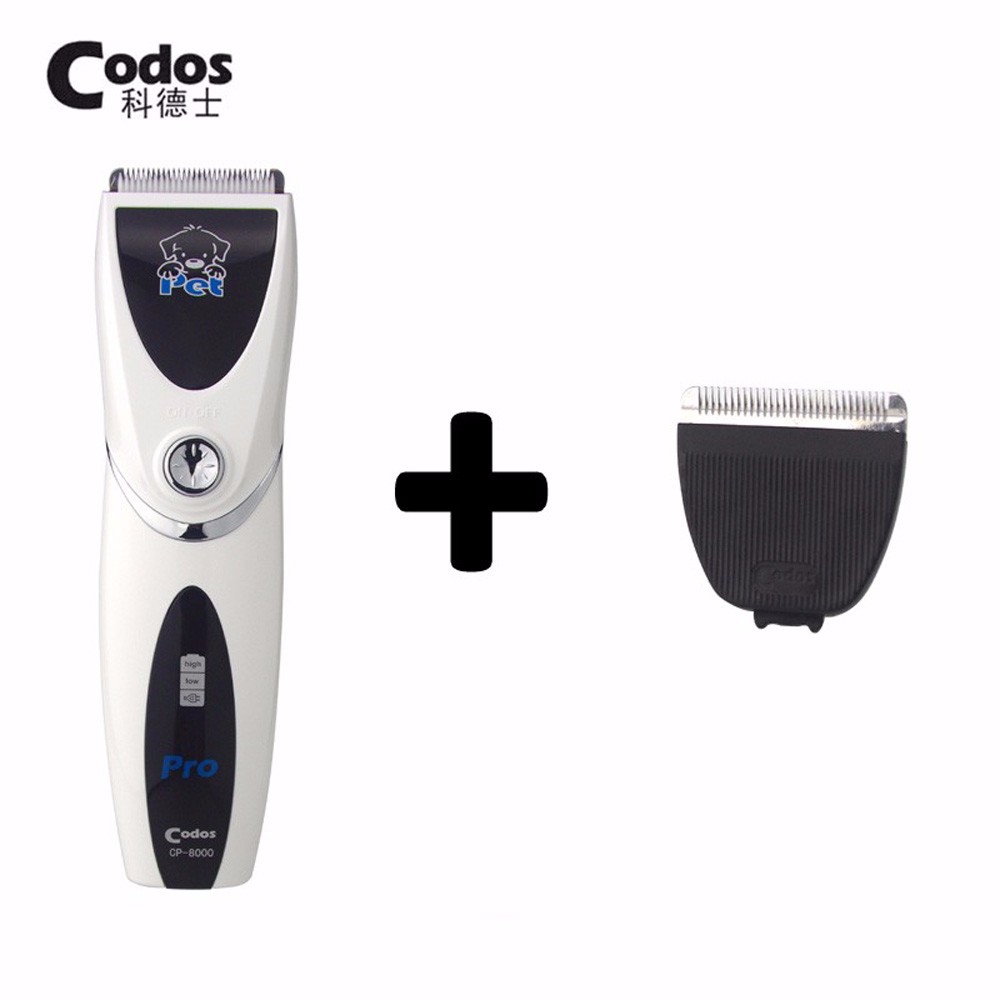 Codos  cp8000 oplaadbare hondentondeuse voor honden, honden en katten, tondeuse voor dieren, scheerapparaat voor huisdieren