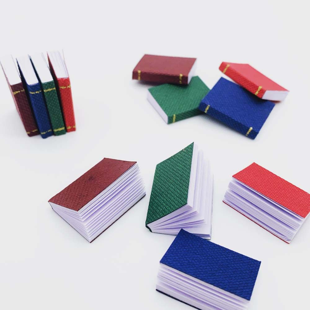 4pcs Dollhouse Miniature Mini Small Books Model Furniture Accessories Pretend Toy Dolls Decoration Kid