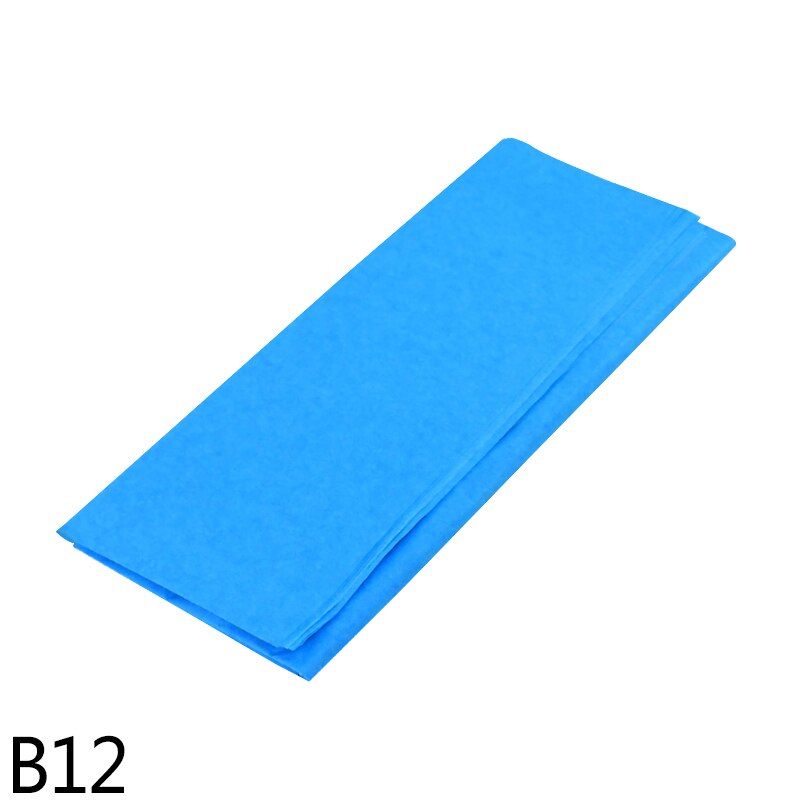 10Pcs 50*60cm Flowers Wrapping Tissue Paper Wine Bouquet Floral Crafts Paper For Wedding Birthday Party Box Packing Decor: B12-royal blue