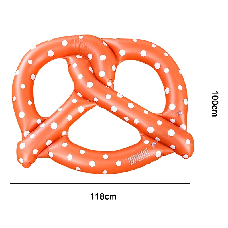Opblaasbare Brood Float Strand Floaties Swim Party Speelgoed Duurzaam Zomer Zwembad Vlot Lounger Voor Volwassenen Kids Zwembad Drijft: Oranje