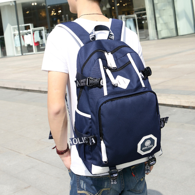 Myt _0219 lærred rygsæk til mænd multi lommerejse rygsække mandlig skoletaske til teenage drenge bog mochilas