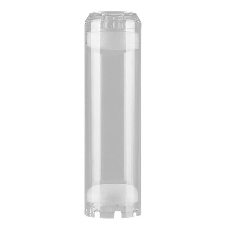 Porte-filtre Double Transparent 10 Pouces Desineo - Compatible Cartouches 9-3/4 à 10 Pouces - Pression Max 4 Bars - Avec Fixation Murale Et Clé - Pour Pré-filtration Et Traitement De L'eau