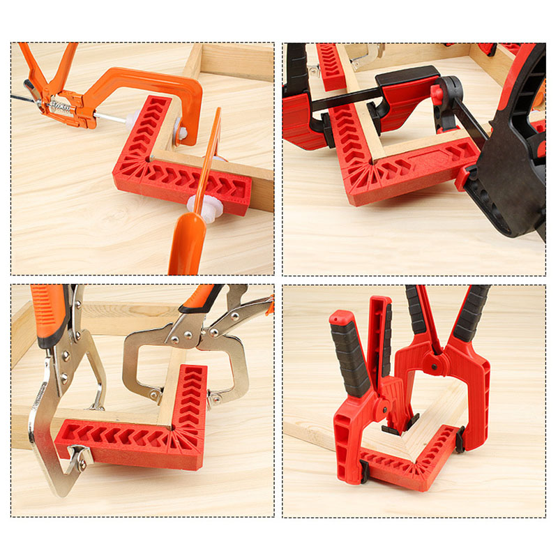 90 degree right angle clamp L-square ruler holder clamping squares woodworking tools 3 "4" 6 " PLD