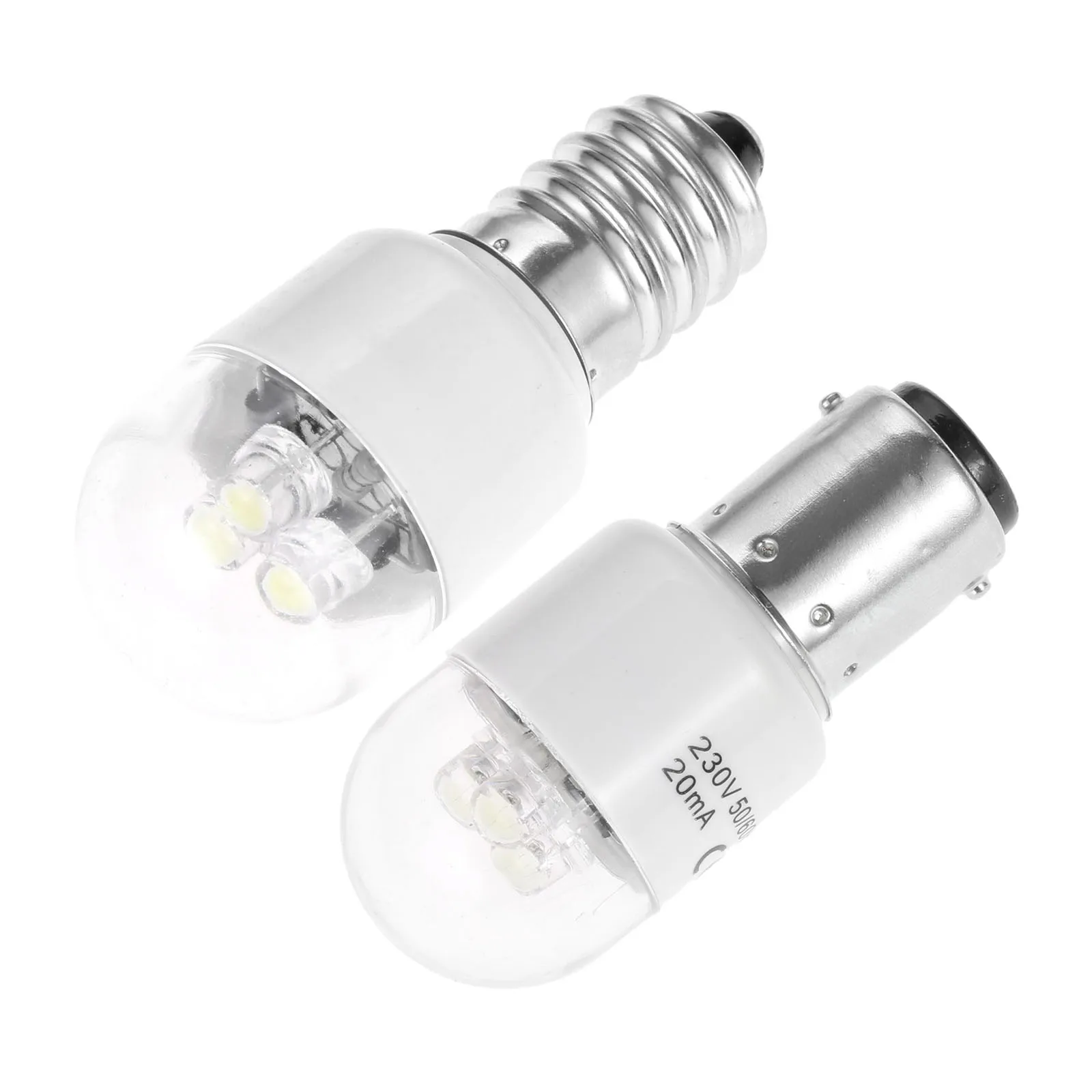 Ampoule LED pour Machine à coudre, BA15D/E14, AC 190-250V 0.5W, 1 pièce, pour Singer, Brother, Butterfly, Juki Pfaff