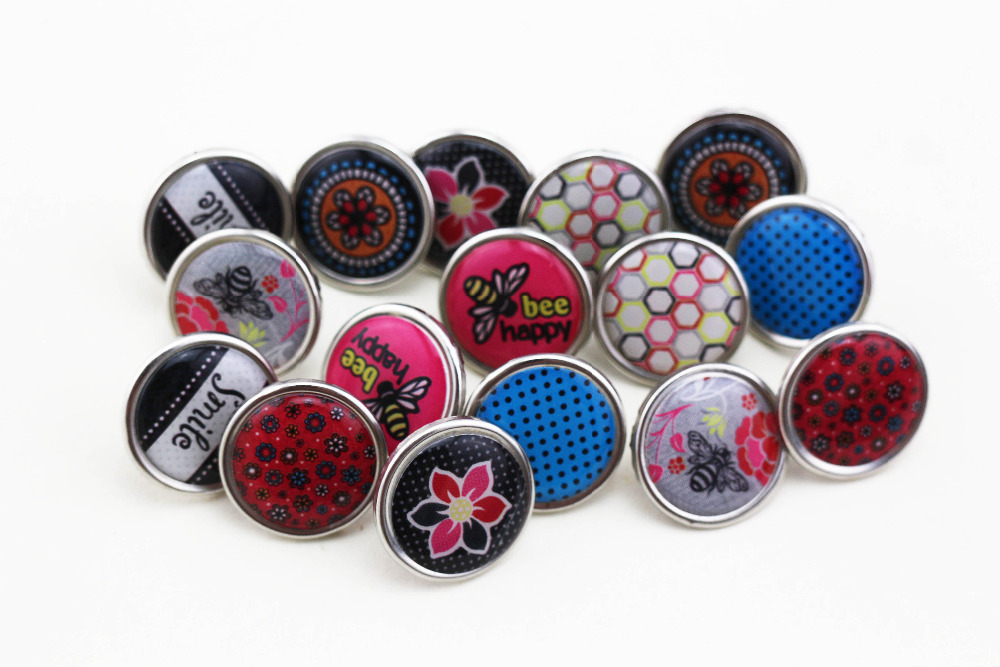 diy decorative brads with different and size cute epoxym brads diy scrapbooking metal nails 100pcs/lot