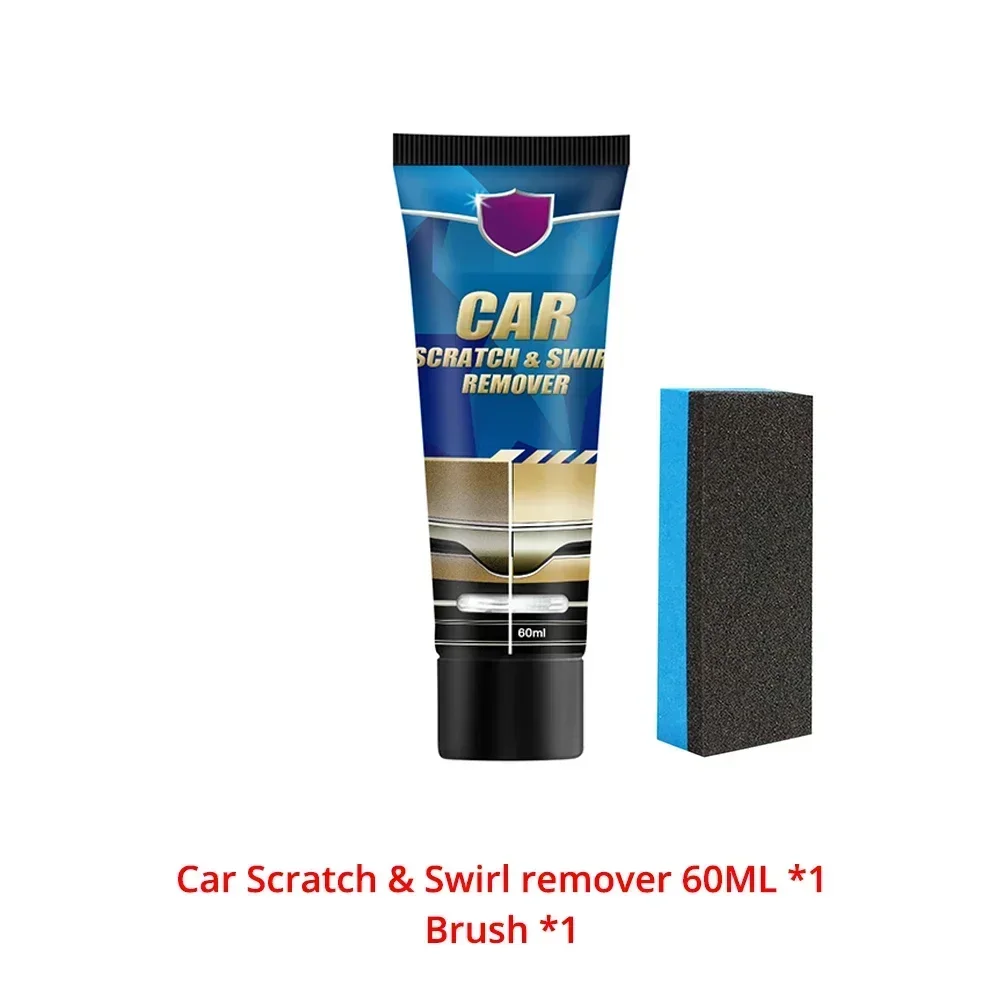 Pasta reparadora de arañazos para coche, 60ML, mantenimiento de pintura, cuidado de reparación, cera libre, limpiador de suciedad, herramientas, pulido, detalles, duradero, Universal: Rojo