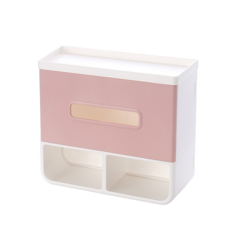 Artículos para el hogar, cosas pequeñas, necesidades diarias, aparatos de cocina prácticos creativos, caja de pañuelos para el baño caja de almacenamiento: simple pink
