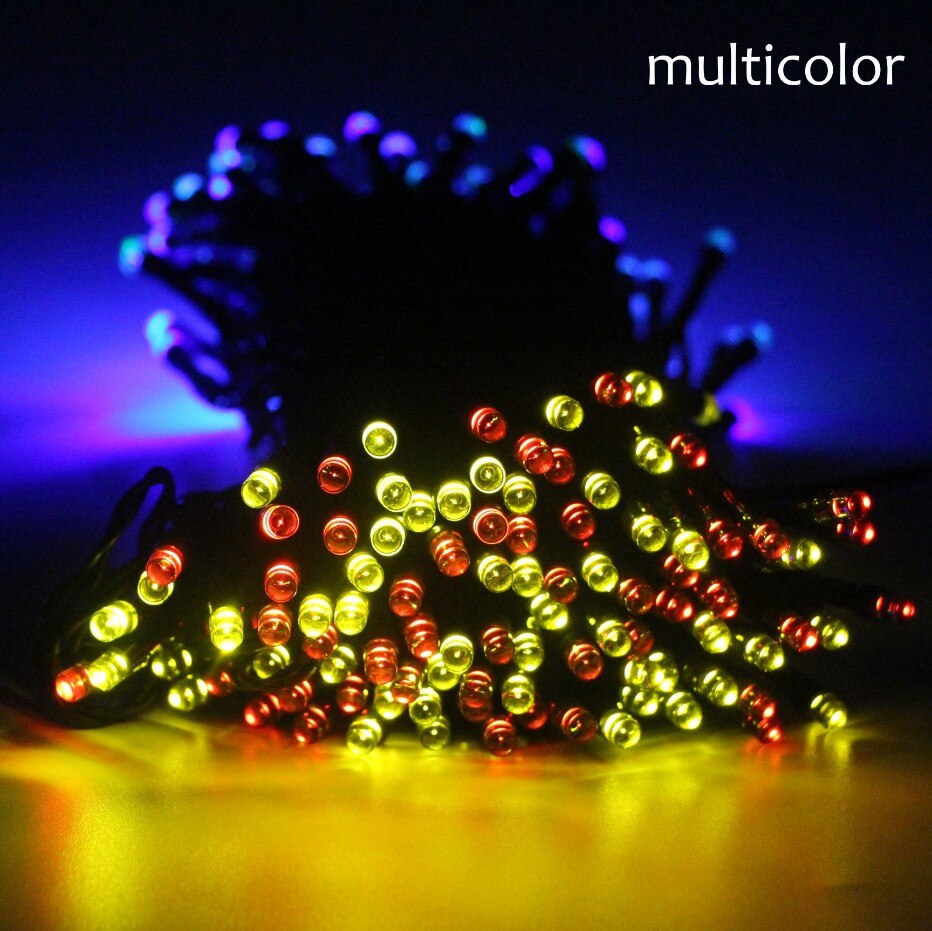 50/100/200 LED Outdoor Solar Lamps LED String Lights Fairy Christmas Party Garlands Solar Garden Waterproof Lights: Multicolor / 22m 200led