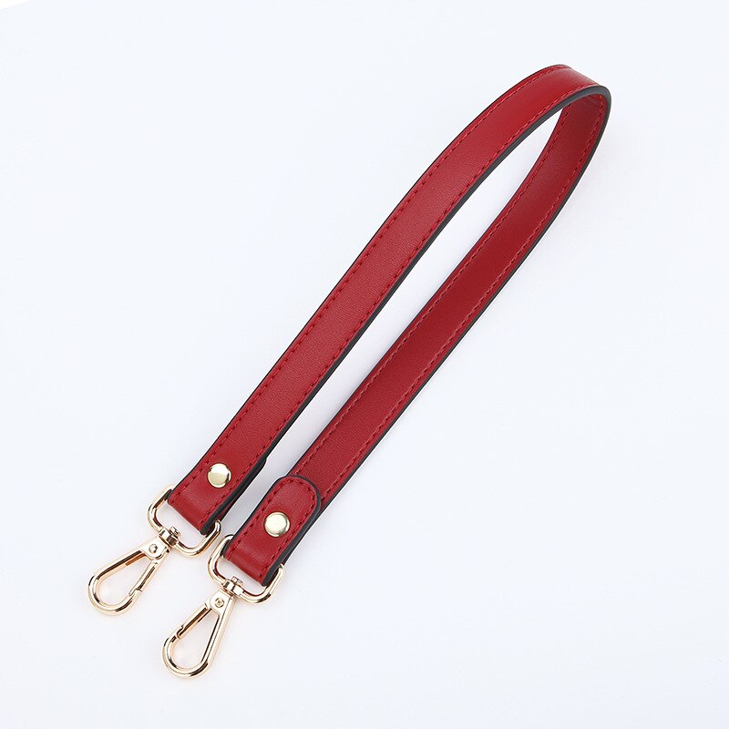 Bamader alças para bolsa de pulso alça de mão underarm mulher saco curto bolsa alça de luxo diy saco acessórios para bolsa: Red