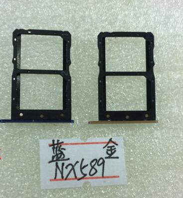 for Nubia Z17 mini s NX589J Sim Card Slot Socket Holder Tray Accessory Bundles gold/blue