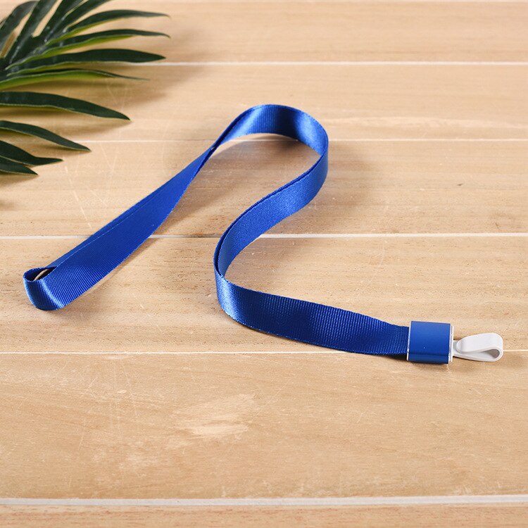 Aluminum Alloy Large Colorful Staff Credentials Badge Holder Hang Lanyard for School Students Hang Neck Name Pass ID Card Sleeve: Alloy Blue Lanyard