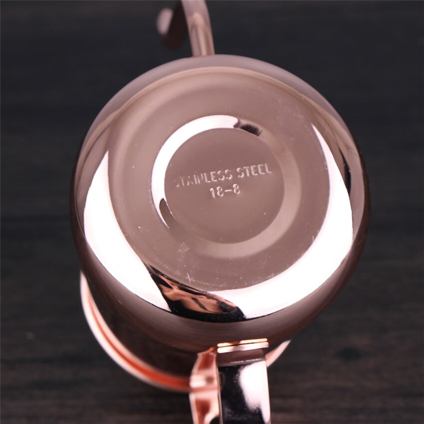 304 stainless steel coffee pot, rose gold drip, long mouth pot, fine mouth, hand made pot, coffee utensil