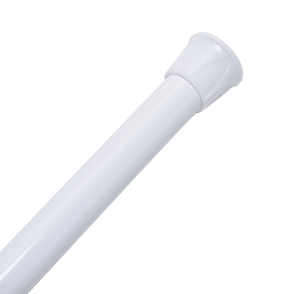 Spring Loaded Extendable Telescopic Net Voile Tension Curtain Rail Pole Rod Rods White Length: About 55-90 Cm