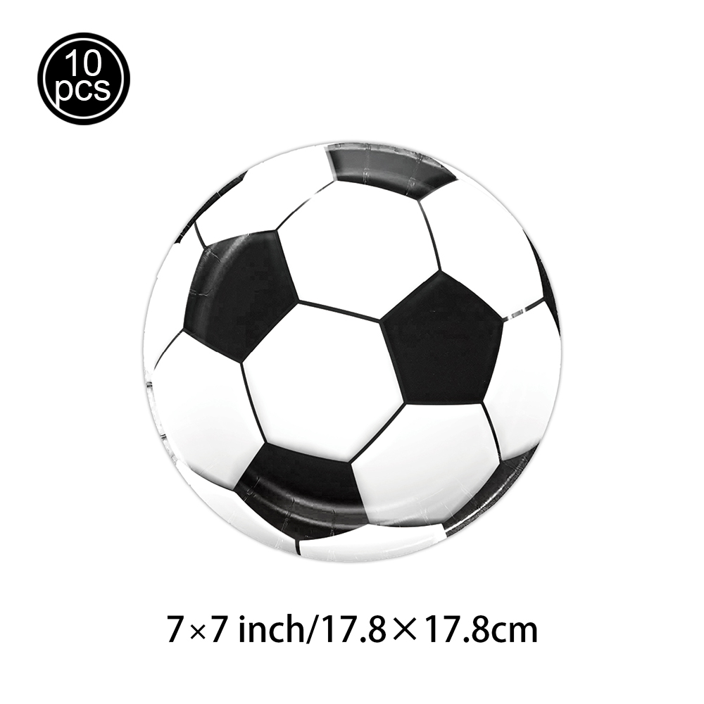 Soccer Party Disposable Tableware Paper Plates Cups Napkins Tablecloth Soccer Birthday Party Decoration: Orange