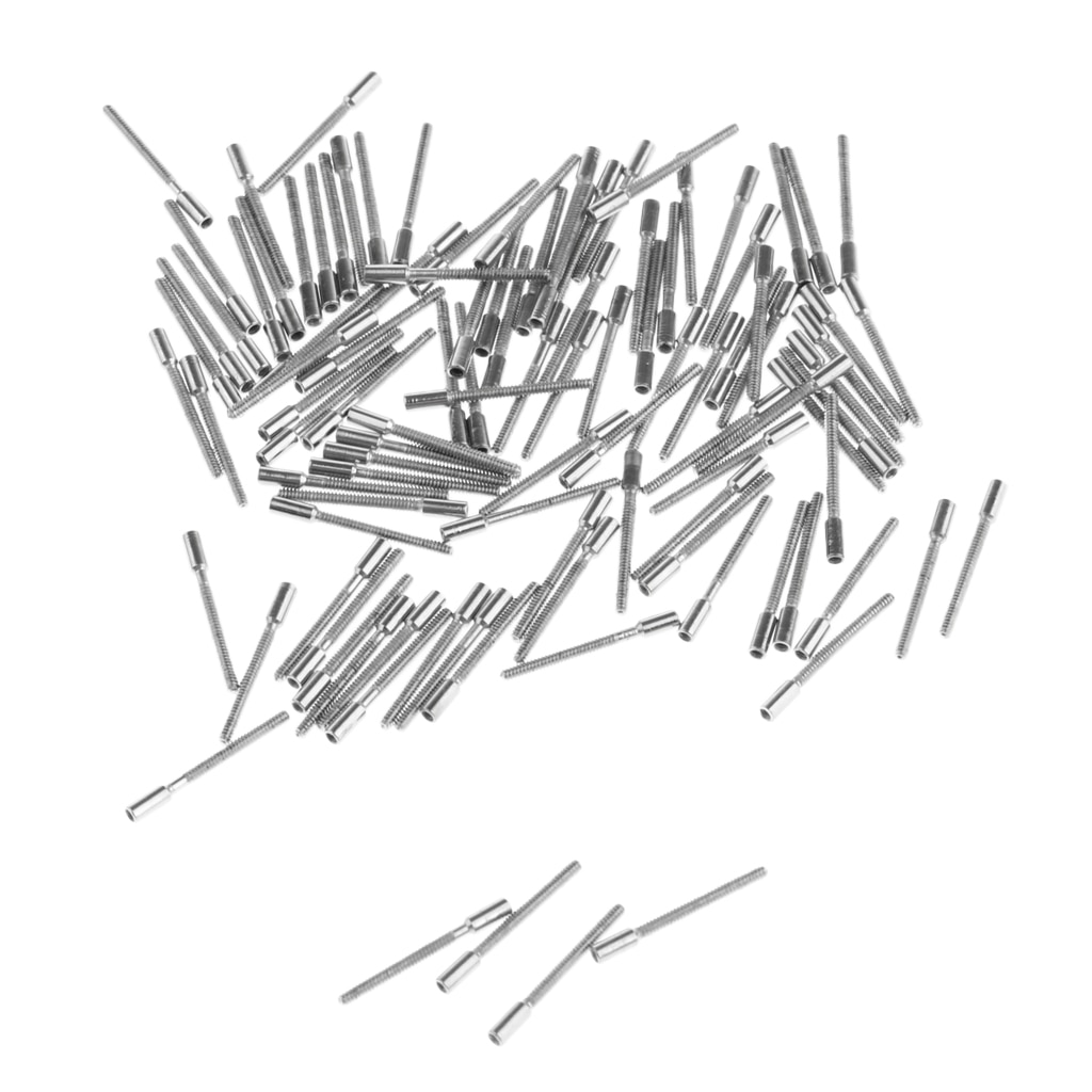 100 Stuks Horloge Gereedschap Opening Horloge Repair Tool Terug Opener 8mm Tap Threads Stem Extension Extenders voor Horloge Reparaties gebroken Stengels