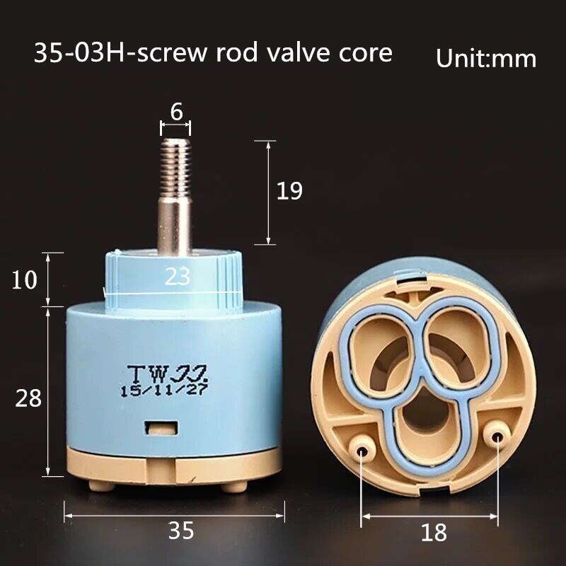 Tap Mixer High Spool Valve 25 MM/35 MM/40 MM Taps Accessories Ceramic Cartridge Faucet Cartridge Mixer Kitchen Bath Basin Shower: Clear