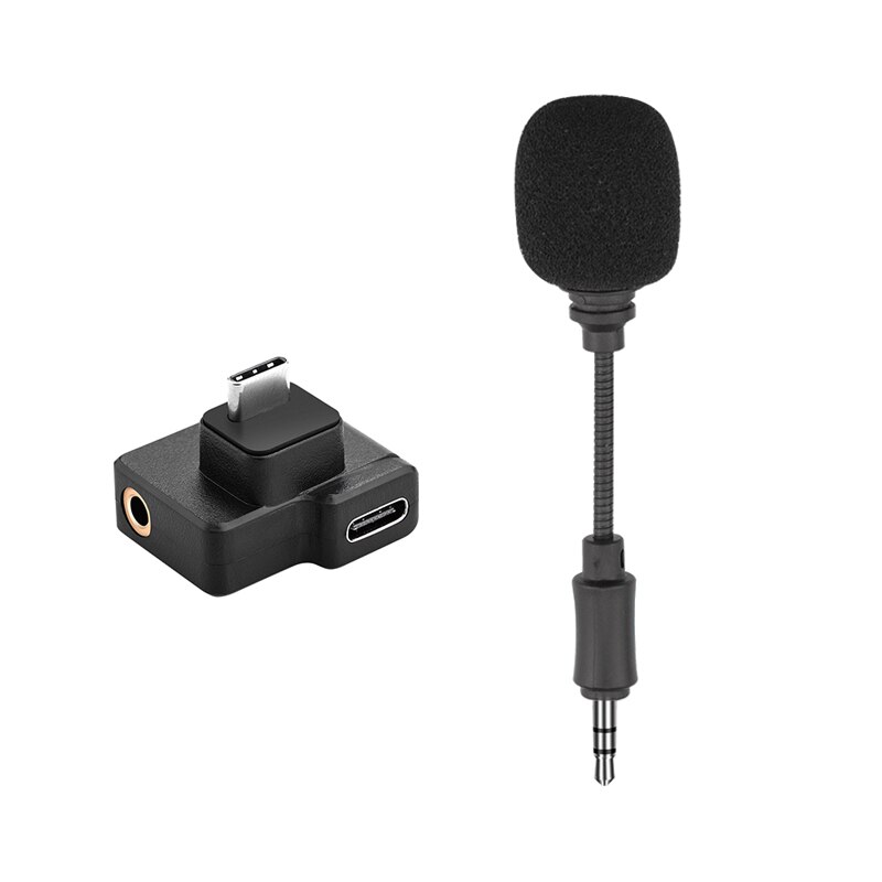 3.5mm adapter til dji osmo lomme mini lavalier klips mikrofon mikrofon lydadapter til osmo handling kamera forlengelse tilbehør: Forkortelse til actionsett