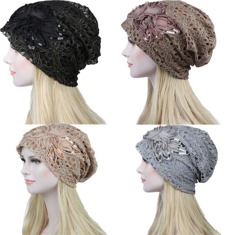 ZLYC Beanie voor dames, zomer, te gebruiken tijdens chemo, tulband, voorgebonden sjaal, Zwart, one size ZLYC Beanie voor dames, zomer, te gebruiken tijdens chemo, tulband, voorgebonden sjaal, Zwart, one size