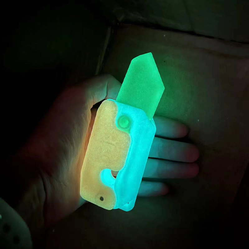 Cuchillo de gravedad de zanahoria 3D, juguetes antiestrés para niños, tarjeta de empuje de descompresión, juguete pequeño, cuchillo de zanahoria de plástico con impresión 3D, triangulación de envíos
