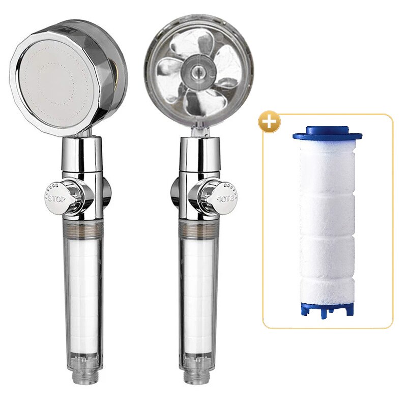 Photo inspiration: Fresh Look at Supercharge Shower Head Water Saving Flow 360 Degr