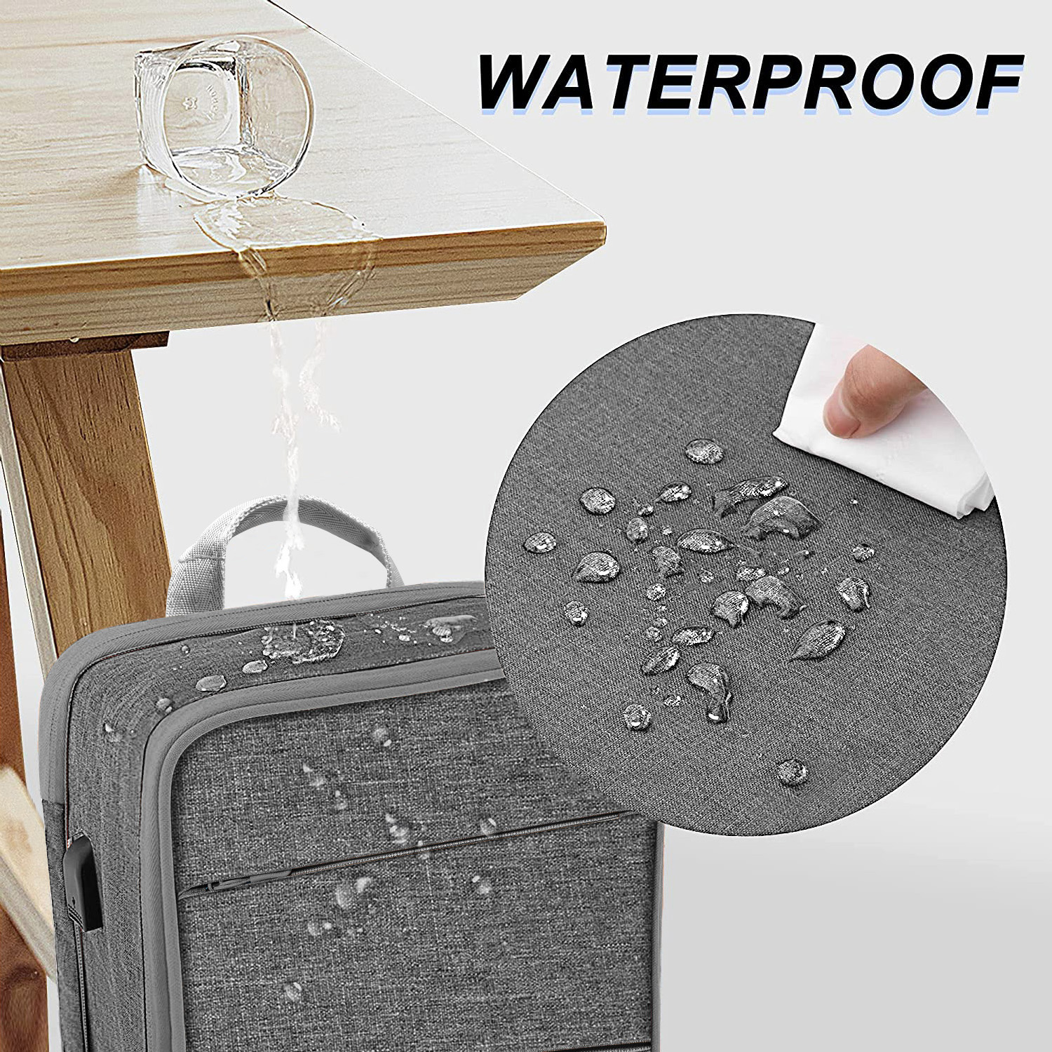 Slim Expandable 15 15.6 16 Inch Laptop Backpack , Spill-Resistant Notebooks Bag for Most 14-16 Inch MacBooks Or Other Computers