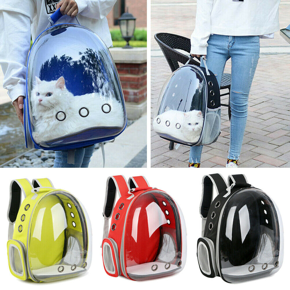 Portable Pet Cat Dog Window Astronaut Bag Travel Carrier Cat Backpack Space Capsule Breathable Bag Pet Carrier