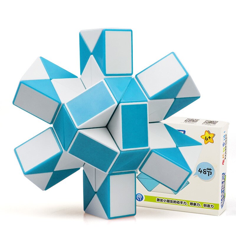 60 segmenti Magia Regola Snake Cube Varietà Fai Da Te Elastico Cambiato Popolare Twist Trasformabile Del Capretto Giocattolo Di Puzzle Per I Bambini