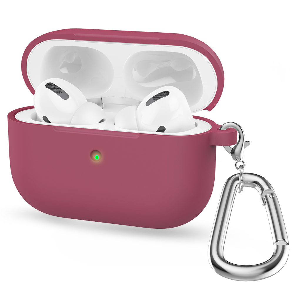 Funda de silicona para Airpods Pro, funda inalámbrica Bluetooth para Apple Airpods pro, funda para auriculares para Air Pods Pro 1st Fundas: Nieve