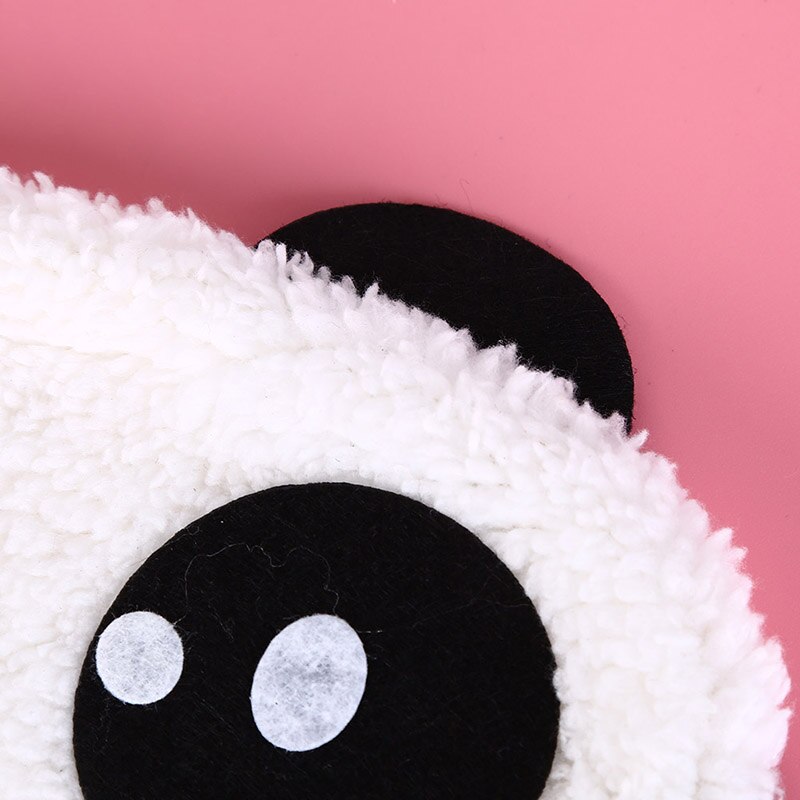 1pc tegnefilm panda afslappende is eller komprimeret øjenskygge sovemaske sort maskebandage på øjnene til at sove