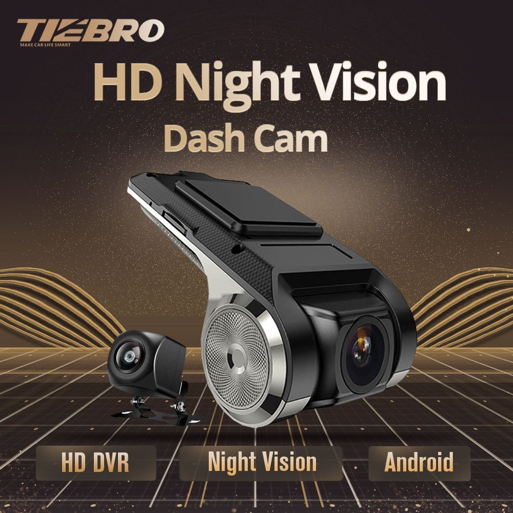 Tiebro Auto Dvr Dash Cam Usb Dash Camera Mini Draagbare Auto Dvr Hd Nachtzicht Dash Cam Registrator Recorder Voor android Systeem