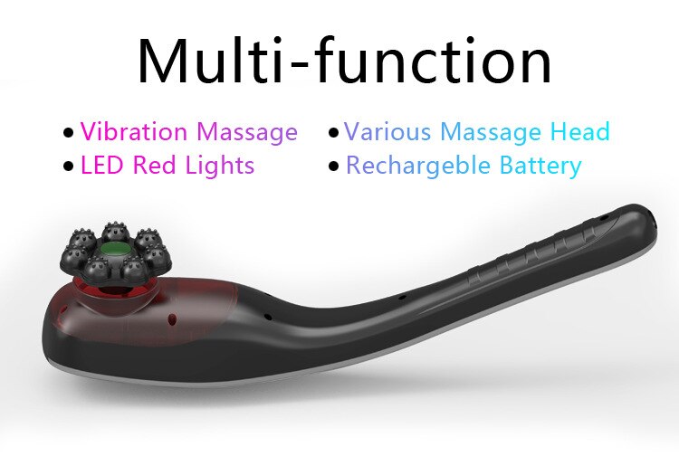 7 In 1 Elektrische Nek Massage Hamer Massage Back Relax Multifunctionele Halswervel Roller Massage Stok