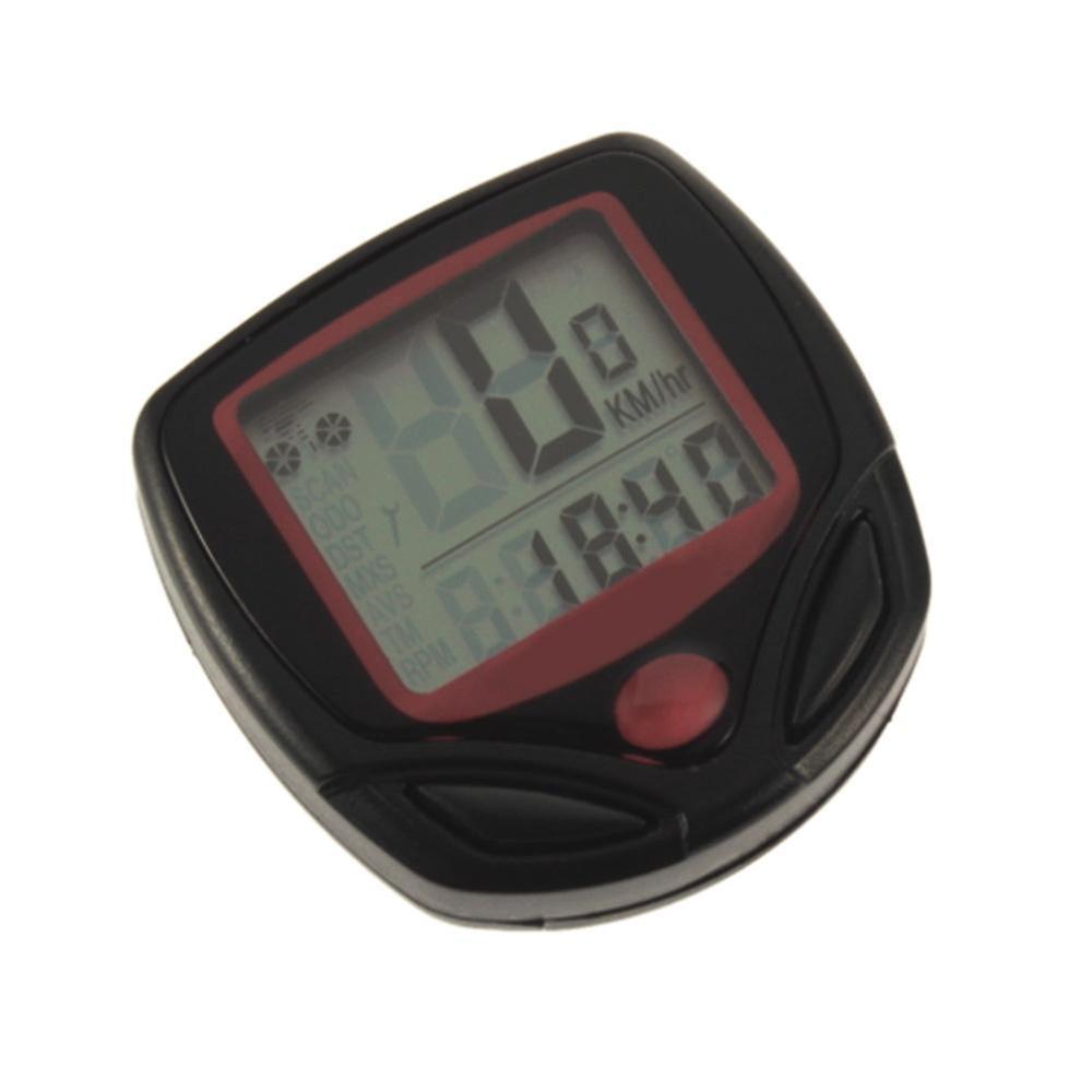 Bicycle Computer With LCD Digital Display Waterproof Bicycle Mileage Speedometer Cycling Stopwatch Riding Accessories Tool: Default Title