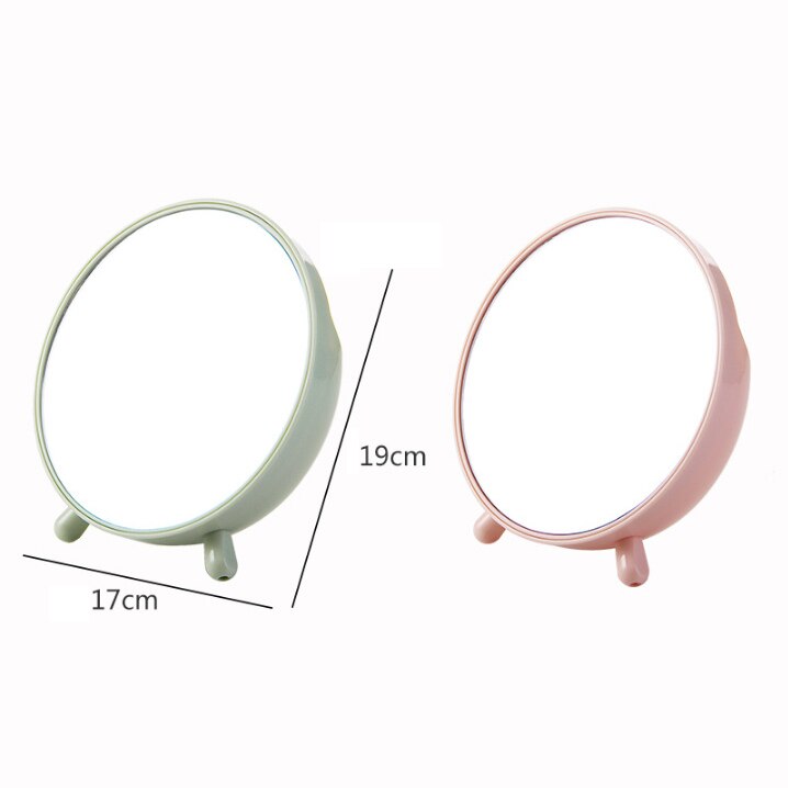 Round Decorative Mirror Nordic Portable Desktop Makeup Mirror Sucker Magnifying Glass Home Bathroom Beauty Dressing Table Decor