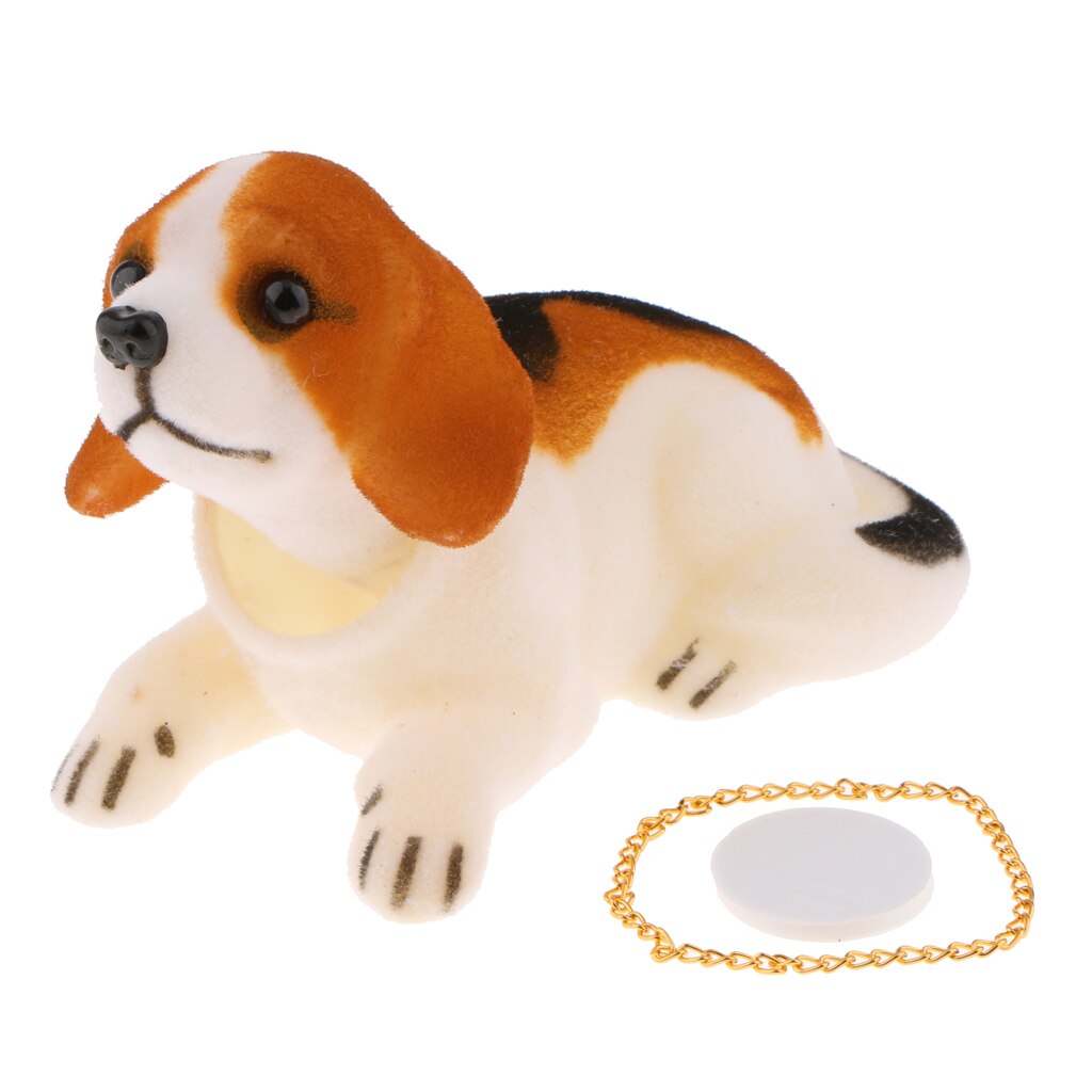 Adorable Bobbing Head Beagle Dog Car Accessories Dashboard Home Office Lovely Relaxing Toy