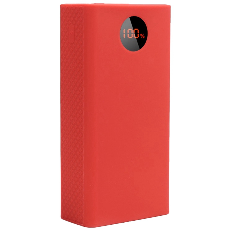 Portable power bank protective case , 40000 mah power bank silicone case for romoss zeus pea 40: Rose red
