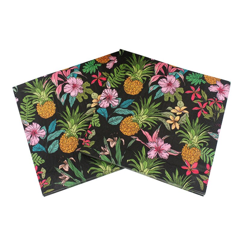 20 stuks/pak met bloementhema, papieren servetten, tissue servetten, decoupagedecoratie, feestelijke feestbenodigdheden: 5