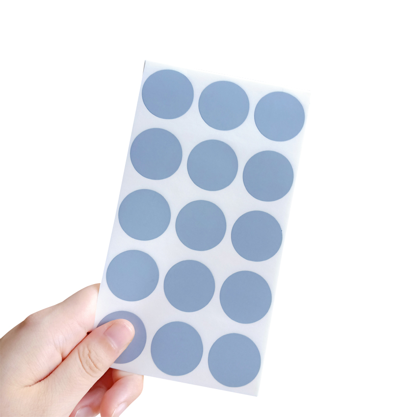 100 Stks/partij Ronde Gouden Zilver Blauw Kras Coating Leuke Stickers Diy Multifunctionele Schrapen Sticker: Gray