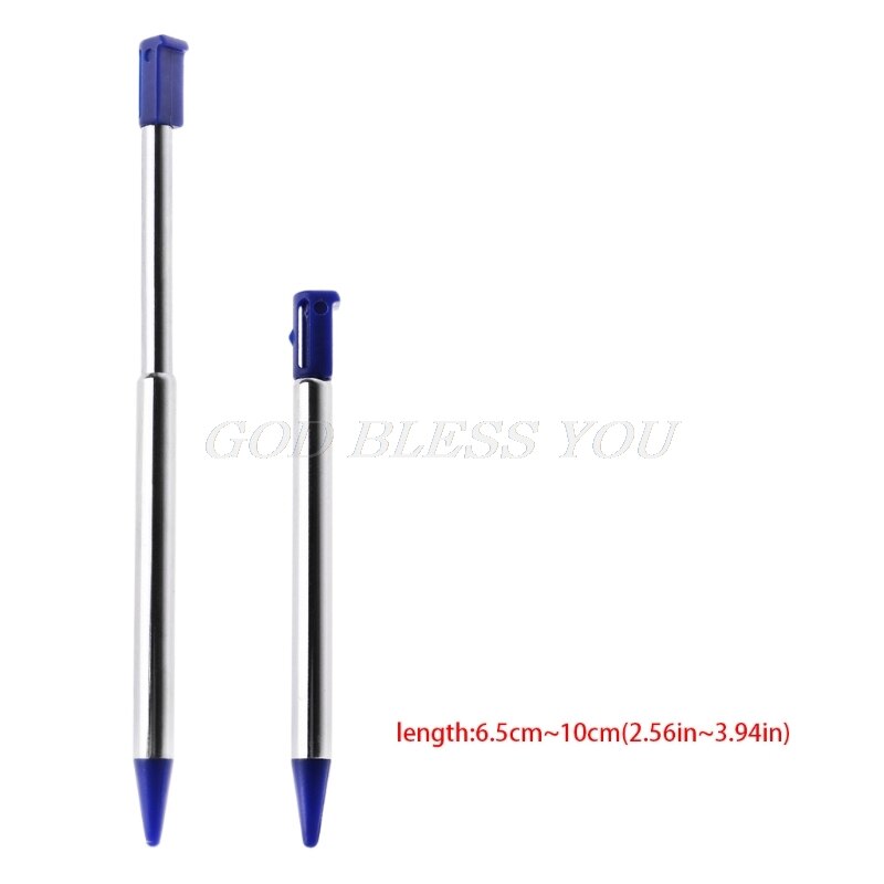 Bolígrafos cortos de estilo ajustable para Nintendo 3DS DS, lápiz táctil extensible,