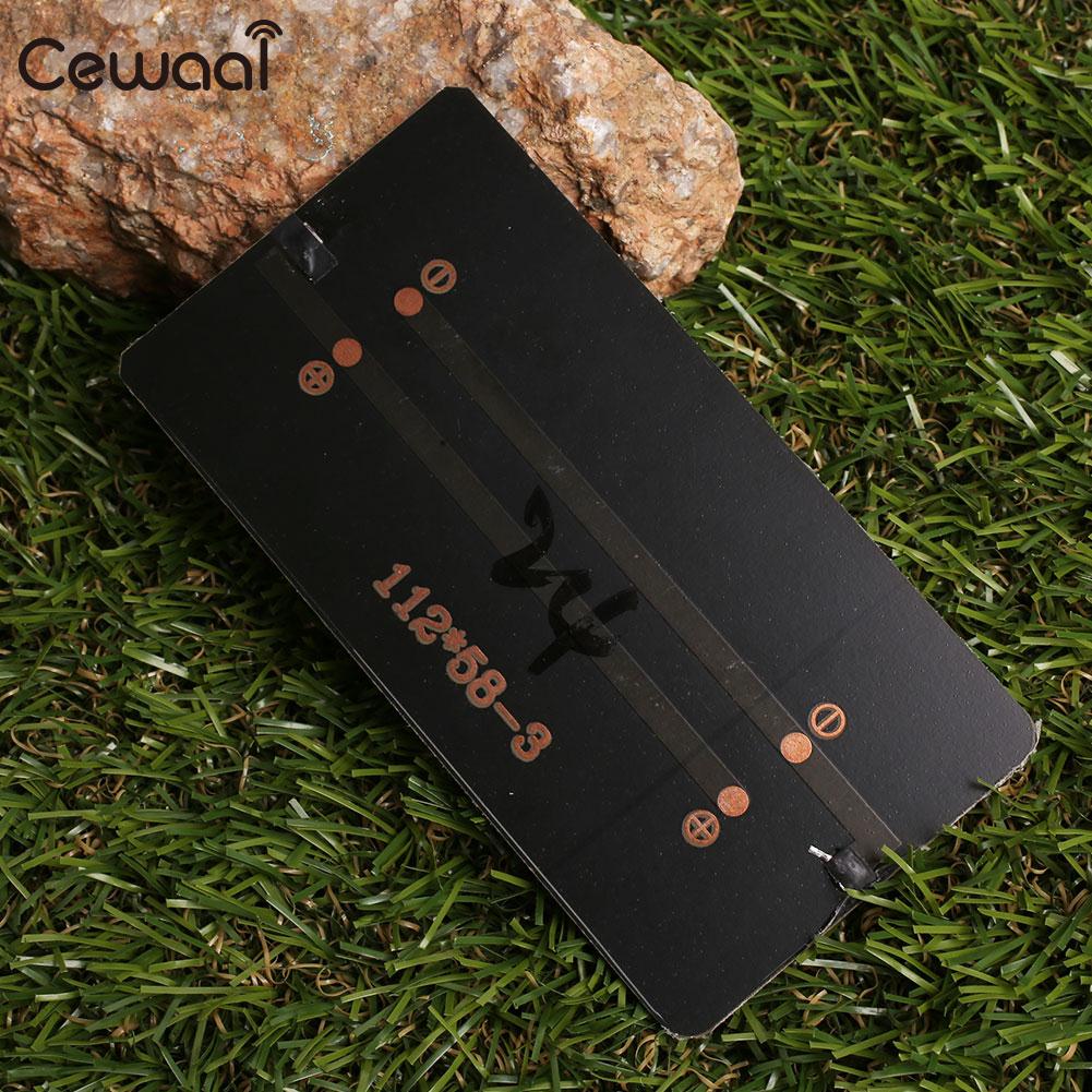 Solar Panel 5V Durable DIY Solar Cells 112X58mm Sun Power Photovoltaic Panels Portable 1.2W