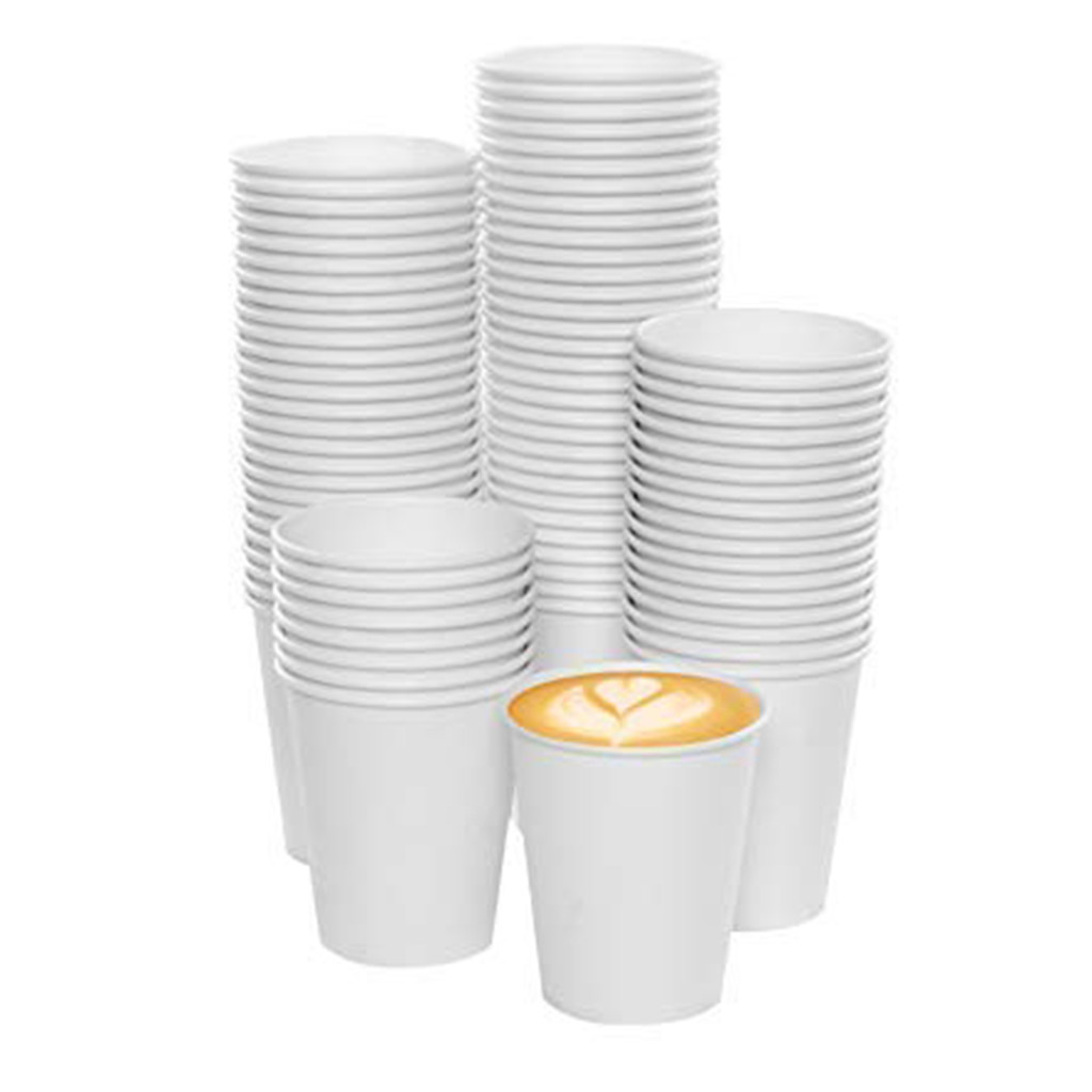 100 stuks 180ML Kartonnen Wegwerp Beker Wit Drinken Koud Drankje Paper Cups Home Office Melk Sap Koffie Bier tafel Cups