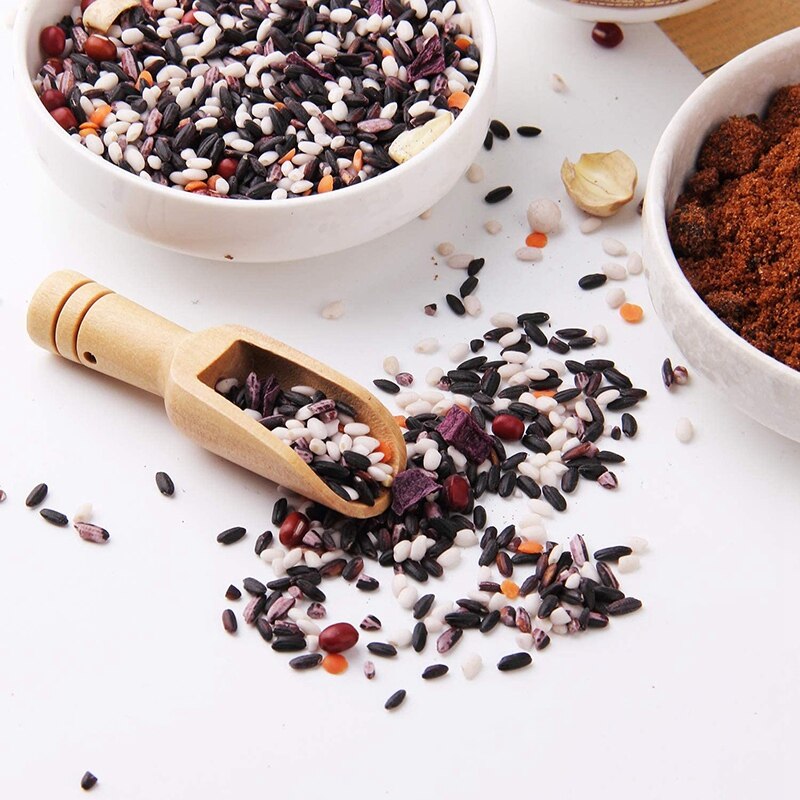 30 Pcs Mini Wooden Spoon, Mini Bath Salt Spoon, Wooden Candy Spoon, Washing Powder Spoon Spoon Set Baby Spoon