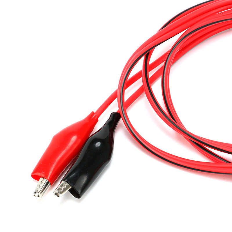 100 cm Multimeter Probe Electrical Clamp Alligator Testing Cord Lead Clip to Banana Plug Cable Leads Test Accessories