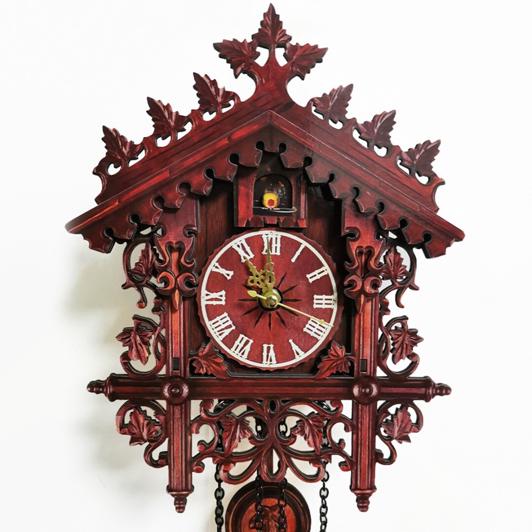Antique Wall Clock Hanging Handmade Colck Living Room Swing Timer Alarm Clocks For Vintage Home Decoration Tools