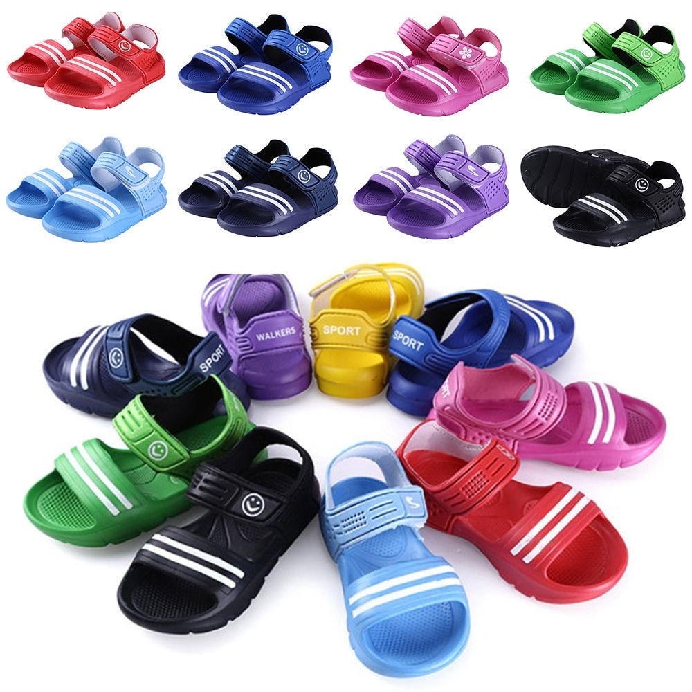 1 Pair Casual Children Kids Shoes Baby Boy Closed Toe Summer Beach Sandals Flat
