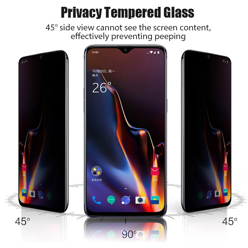 3D Privacy Gehard Glas Voor Oneplus Nord8T N100 N10 5G 7T 6T Volledige Cover Beschermende Glas Voor 7 6 5 Screen Protector