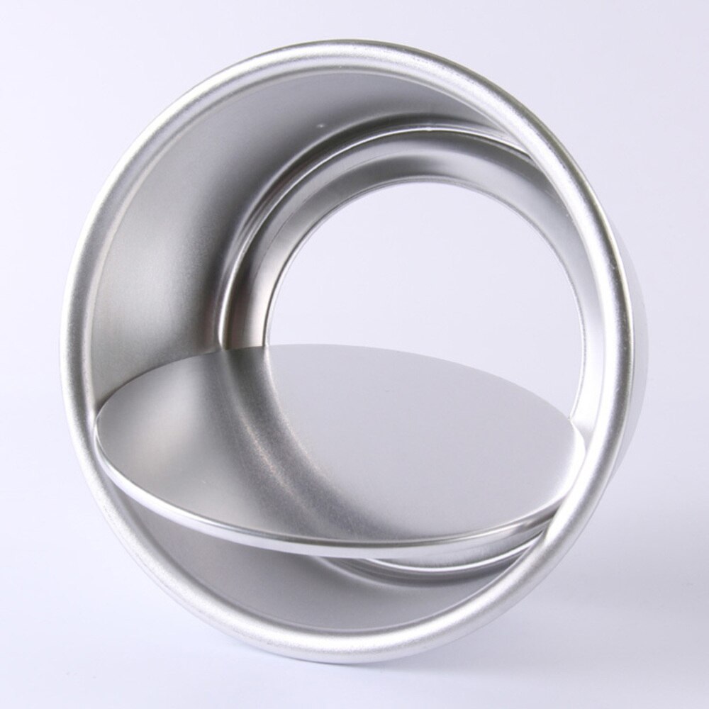 2 stuks bakvorm van legering, bakvorm, cakevorm voor thuis, restaurant, hotel,  (8 inch (  + 6 inch, zilver)