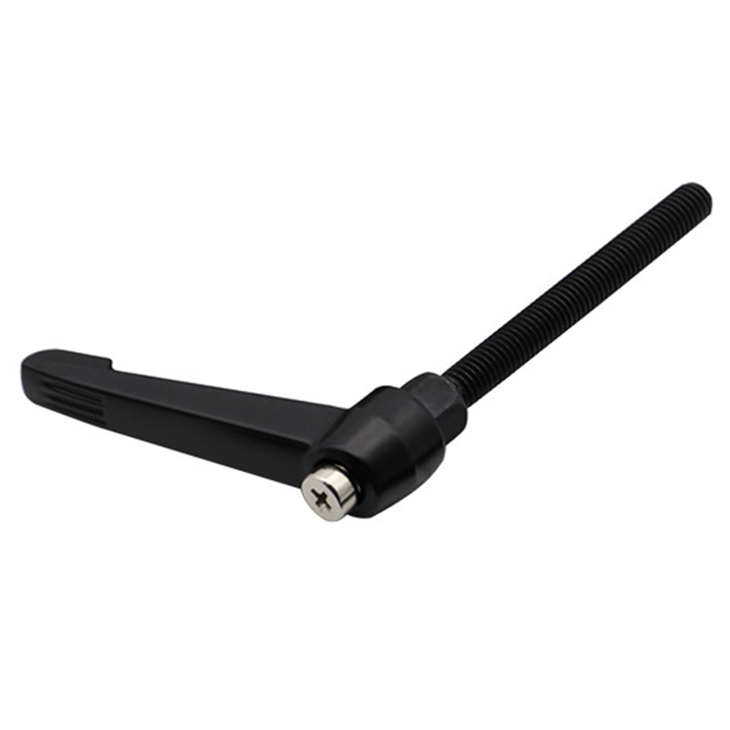 4 PCS Clamp Lever Handle, M8 Stainless Steel External Thread Adjustable Handle Machine Handle, Black (40 mm)
